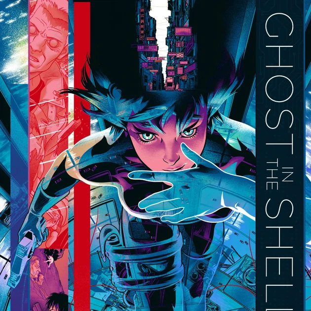 Интерьерная картина Призрак в доспехах, Ghost in the Shell (2017), киберпанк, 42×28 см (id4741) - изображение 4
