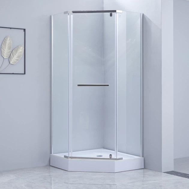 Душова кабіна Lidz Dozorca 205x90x90 скло 6мм, з піддоном (LDSC9090CRMLOWTR) - зображення 2