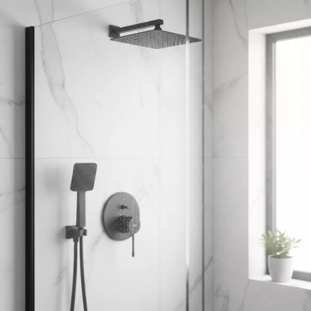 Смеситель для душа Grohe Essence однорычажный, черный матовый (24167KF1) - изображение 3