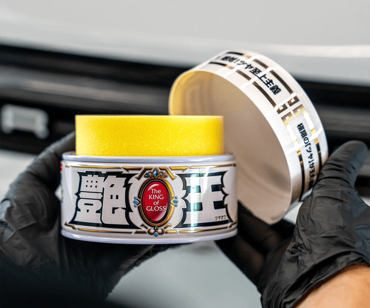 Твердий віск SOFT99 The King of Gloss White & Light 00178 для світлих автомобілів, 300 г, Японія - зображення 3