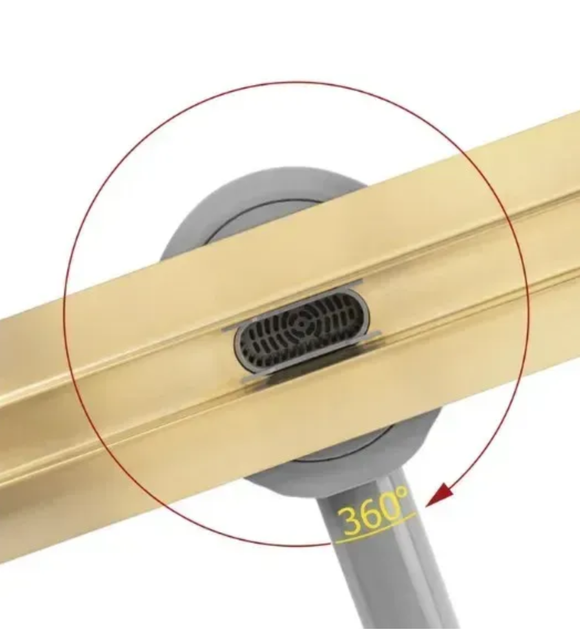 Душовий трап REA NEOX SLIM PRO 1000 мм, матове золото, сухий затвор - зображення 2