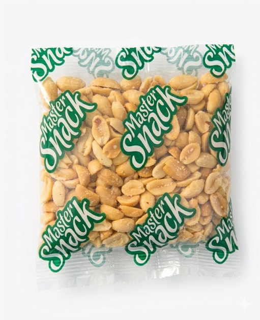Арахис жареный соленый Master Snack - Классический хрустящий снек 90 г. - Фото 1 Арахис жареный соленый Master Snack - Классический хрустящий снек 90 г. - изображение 1