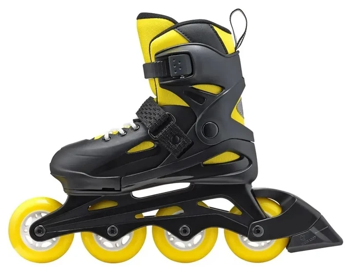 Ролики Rollerblade Fury black-yellow (33-38) - зображення 3