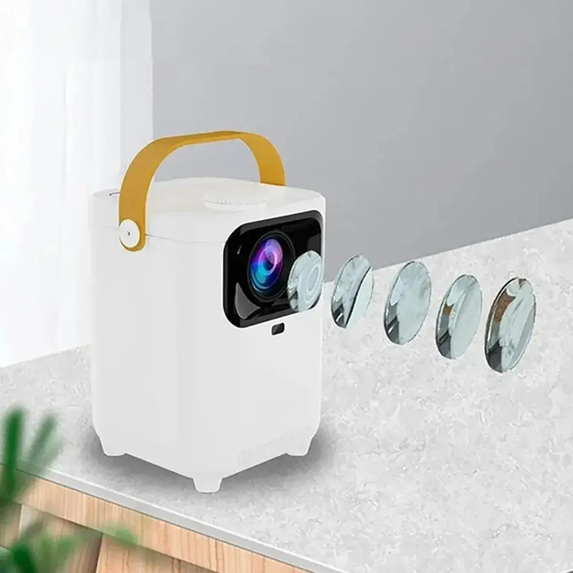 Портативный проектор + пульт, 4K HD, Android 11.0, Wi-Fi 6.0, Bluetooth, E350 / Мультимедийный проекто HDSYR_2578 - изображение 4