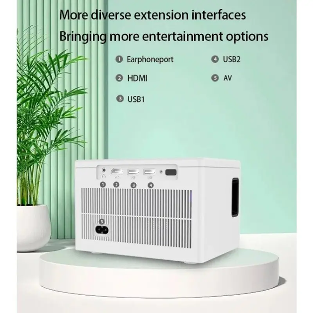 Відео wifi проектор x8 Ultra HD / Домашній кінотеатр - зображення 2