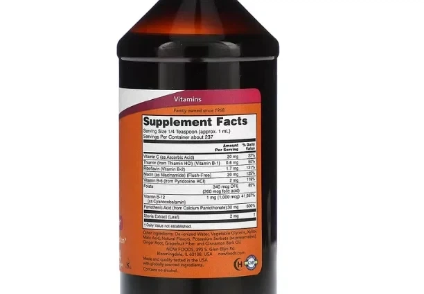 Рідкий комплекс B-12 Now Foods (Liquid B-12 B-Complex) 237 мл - зображення 2