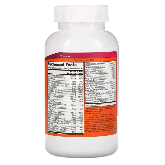 Мультивітаміни Special Two, Now Foods, 240 капсул - зображення 3