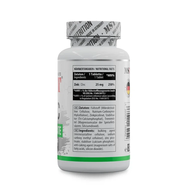 Цинк пиколинат Zinc Picolinate MST, 100 таблеток - изображение 2