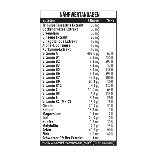 Вітаміни для чоловіків Vitamins for MEN MST 90 капсул - зображення 4