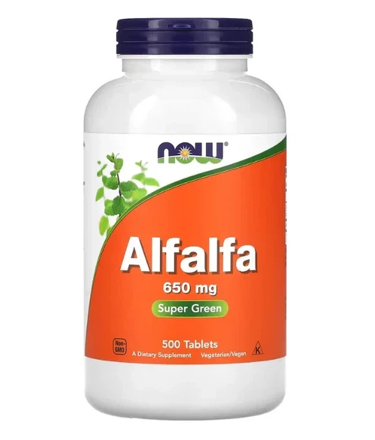 Люцерна Now Foods (Alfalfa) 650 мг 500 таблеток - Фото 1 Люцерна Now Foods (Alfalfa) 650 мг 500 таблеток - изображение 1