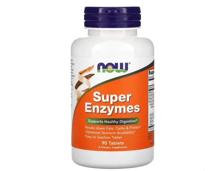 Ензими Now Foods (Super Enzymes) 90 таблеток - Фото 1 Ензими Now Foods (Super Enzymes) 90 таблеток - зображення 1