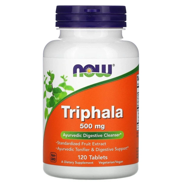 Трифала Now Foods (Triphala) 500 мг 120 таблеток - Фото 1 Трифала Now Foods (Triphala) 500 мг 120 таблеток - зображення 1