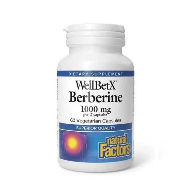 Берберин WellBetX Berberine Natural Factors 500 мг 60 капсул - зображення 2