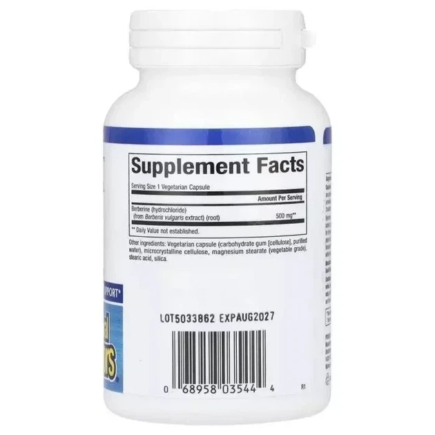 Берберин WellBetX Berberine Natural Factors 500 мг 60 капсул - зображення 3