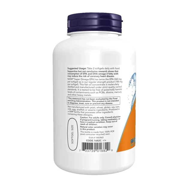Омега подвійна сила Now Foods (Super Omega EPA) 240 капсул - Фото 3 Омега подвійна сила Now Foods (Super Omega EPA) 240 капсул - зображення 3