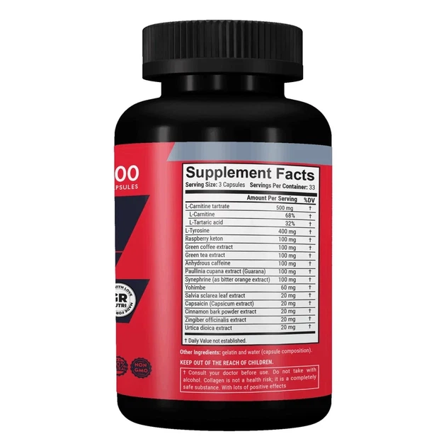 Жиросжигатель Premium Intense-5 для сушки и похудения, Garo Nutrition, 100 капсул - Фото 2 Жиросжигатель Premium Intense-5 для сушки и похудения, Garo Nutrition, 100 капсул - изображение 2