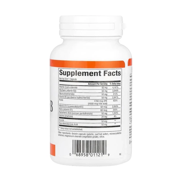 Комплекс вітамінів B Hi Potency B Complex 50 мг Natural Factors, 90 капсул - зображення 2