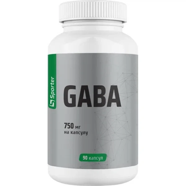 Гамк Gaba 750 мг Sporter, 90 капсул - Фото 1 Гамк Gaba 750 мг Sporter, 90 капсул - зображення 1