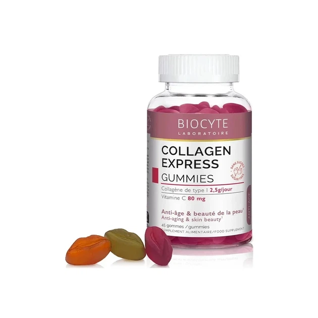 Колаген гідролізат Collagen Express Gummies Biocyte 45 жувальних цукерок - зображення 2