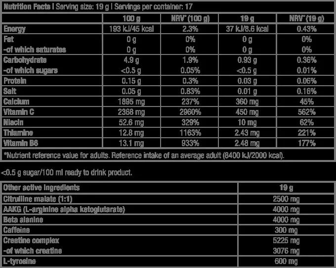 Передтренувальний комплекс Black Blood NOX+ BioTech, чорниця-лайм, 330 г - зображення 2