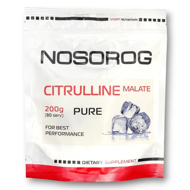 Цитрулін Малат Citrulline Malate Nosorog, 200 г - Фото 1 Цитрулін Малат Citrulline Malate Nosorog, 200 г - зображення 1