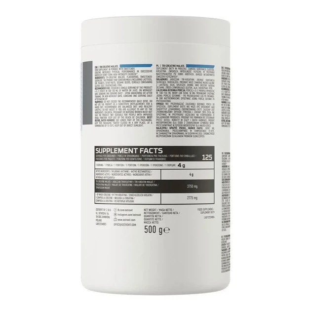 Креатин малат OstroVit апельсин (Tri Creatine Malate, orange) 500 г - Фото 3 Креатин малат OstroVit апельсин (Tri Creatine Malate, orange) 500 г - изображение 3