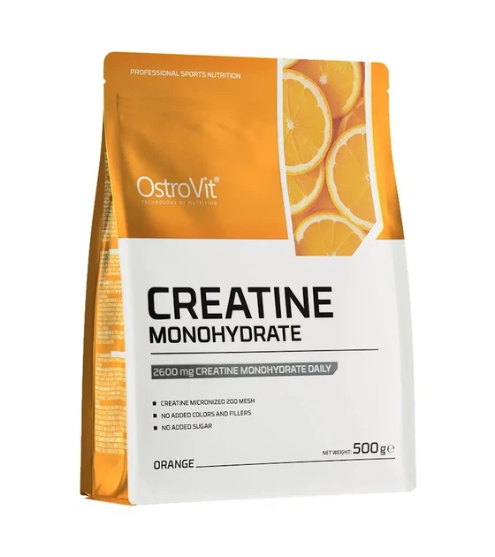 Креатин моногидрат Creatine Monohydrate OstroVit Апельсин 500 г - изображение 2