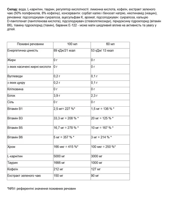 Жироспалювач карнітін Carnitine 3000 Nutrend Shot ананас 60 мл - зображення 3