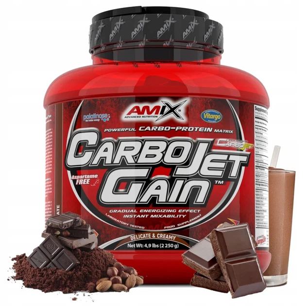 CarboJet Gain - 2250г - chocolate - Фото 1 CarboJet Gain - 2250г - chocolate - изображение 1
