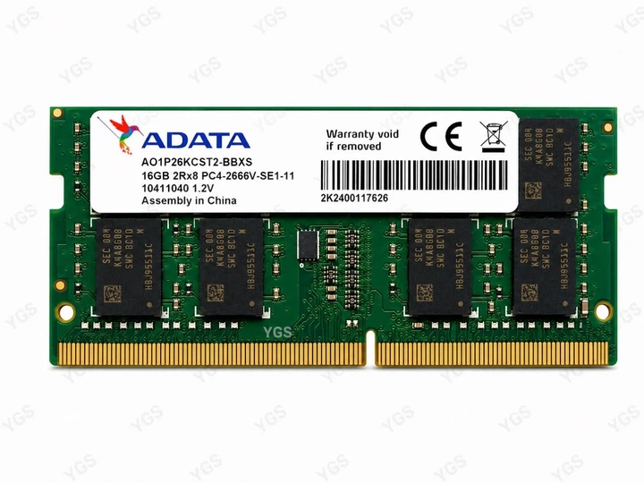 Оперативная память для ноутбука ADATA 16GB DDR4 2666MHz SO-DIMM (AO1P26KCST2-BBXS) - Фото 1 Оперативная память для ноутбука ADATA 16GB DDR4 2666MHz SO-DIMM (AO1P26KCST2-BBXS) - изображение 1