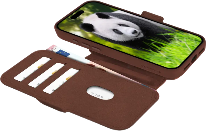 Etui z klapką Dbramante Lynge MagSafe do Apple iPhone 17 Pro Max Dark Tan (LM69GTDT6631) - Zdjęcie 2 Etui z klapką Dbramante Lynge MagSafe do Apple iPhone 17 Pro Max Dark Tan (LM69GTDT6631) - obraz 2