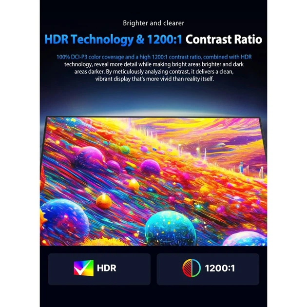 Портативний монітор UPERFECT 16" 2K 240Hz [171117] - зображення 4