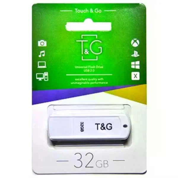 Флеш память/флеш накопитель USB 32GB T&G Classic 011 белый - Фото 2 Флеш память/флеш накопитель USB 32GB T&G Classic 011 белый - изображение 2