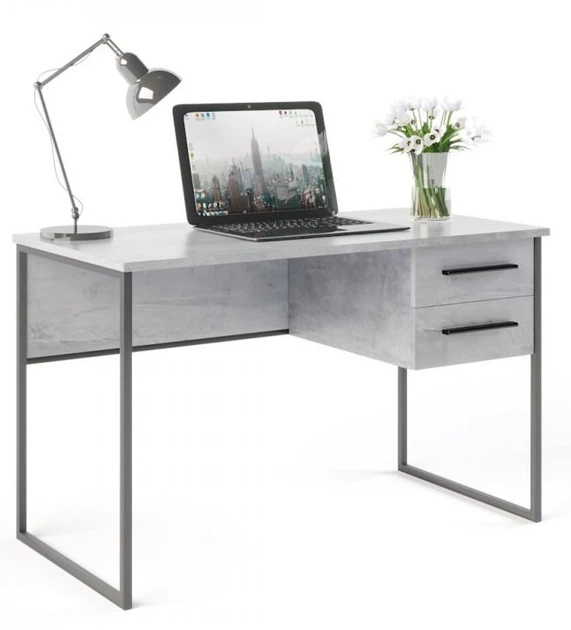 Письменный стол Fenster У-5 140х70 Черный/Урбан (SS0426-04) - изображение 2