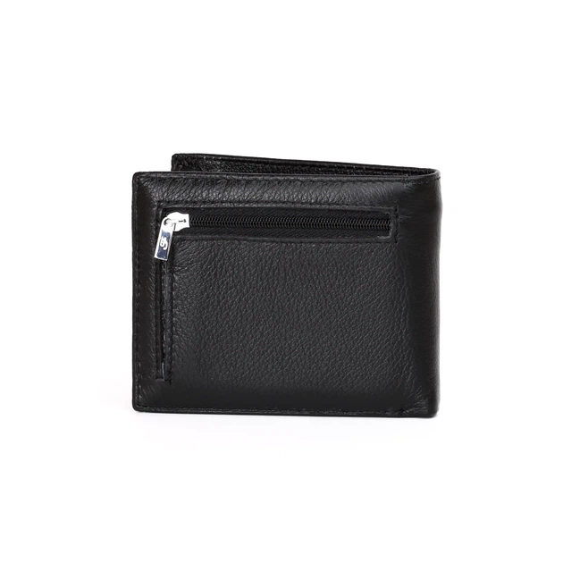 Мужской кошелек Salfeite 387-207E Black из натуральной мягкой кожи - изображение 3