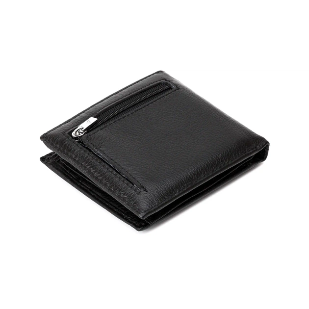 Мужской кошелек Salfeite 387-207E Black из натуральной мягкой кожи - изображение 6