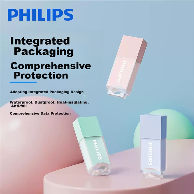 Флеш-накопитель PHILIPS 32 ГБ USB 2.0, 10UA-B, Micro Blue, симпатичный и креативный USB-накопитель для бизнеса, офиса и студентов. - Фото 5 Флеш-накопитель PHILIPS 32 ГБ USB 2.0, 10UA-B, Micro Blue, симпатичный и креативный USB-накопитель для бизнеса, офиса и студентов. - изображение 5