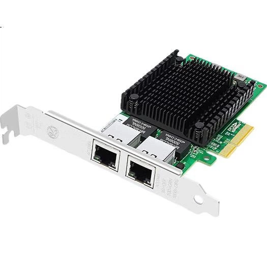Чіп EB-LINK Intel I210, мережева карта PCI-E X4 Gigabit з двома портами для сервера, мережевий адаптер промислової камери з електричним портом I210-T2 для машинного зору - Фото 1 Чіп EB-LINK Intel I210, мережева карта PCI-E X4 Gigabit з двома портами для сервера, мережевий адаптер промислової камери з електричним портом I210-T2 для машинного зору - изображение 1