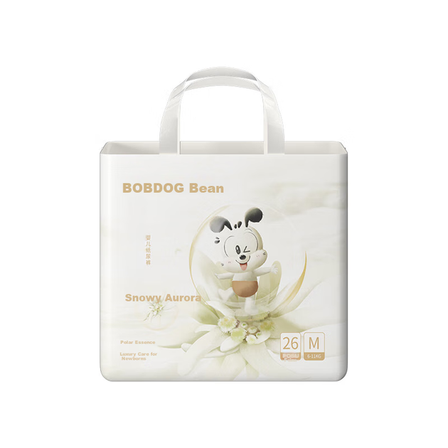 Подгузники BOBDOG Snow Aurora, размер M (4.5-8.5 кг), 52 шт, дышащие - изображение 4