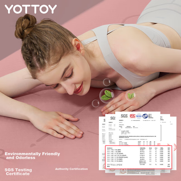 Коврик для йоги Yottoy, утолщенный, для упражнений и фитнеса, очень широкий 185*80 см, для начинающих, мужчин и женщин, толщина 9 мм, коврик для дома. - Фото 9 Коврик для йоги Yottoy, утолщенный, для упражнений и фитнеса, очень широкий 185*80 см, для начинающих, мужчин и женщин, толщина 9 мм, коврик для дома. - изображение 9