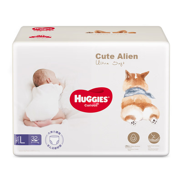 Подгузники-трусики Huggies Soft Cute Corgi L 32 шт (9-14 кг) - изображение 11