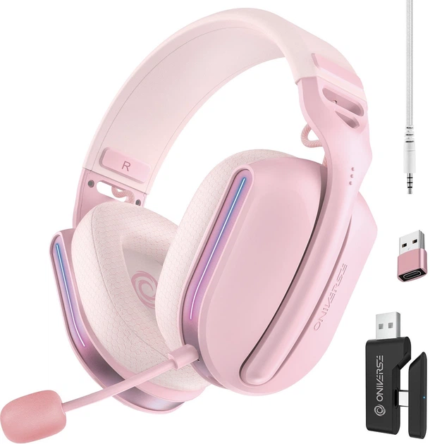 Słuchawki Oniverse Polaris Wireless gaming headset Aurora Pink (3701417803327) - Zdjęcie 1 Słuchawki Oniverse Polaris Wireless gaming headset Aurora Pink (3701417803327) - obraz 1