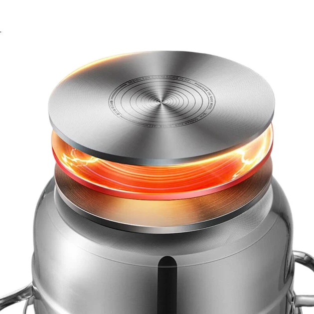 Пароварка COOKER KING з нержавіючої сталі 304 з двошаровим дном, 28см, для дому - Фото 3 Пароварка COOKER KING з нержавіючої сталі 304 з двошаровим дном, 28см, для дому - зображення 3