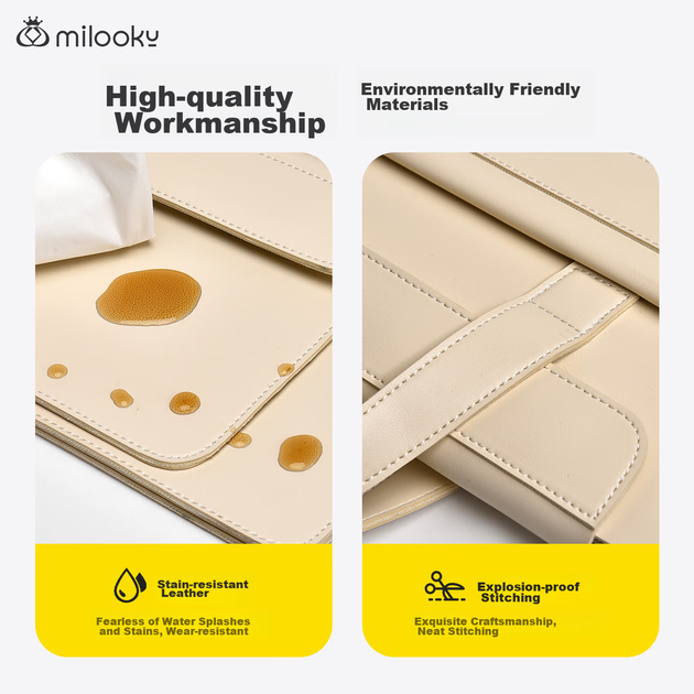 Сумка Milooky легкая для ноутбука 13/14 дюймов Huawei, Lenovo Xiaoxin, Apple, унисекс - Фото 7 Сумка Milooky легкая для ноутбука 13/14 дюймов Huawei, Lenovo Xiaoxin, Apple, унисекс - изображение 7