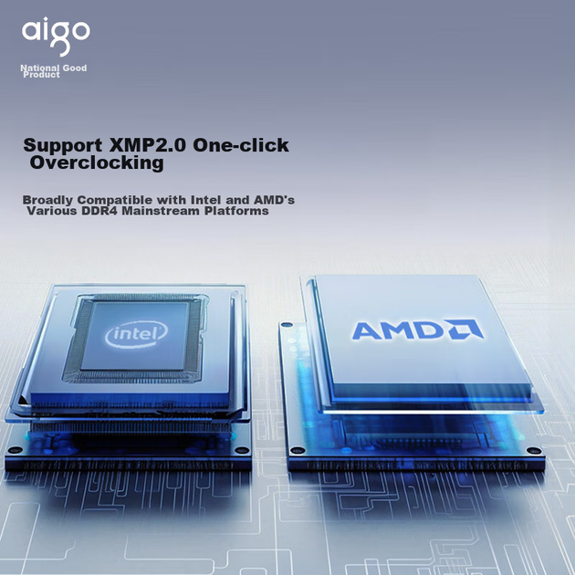 Комплект Aigo 16 ГБ (8 ГБ×2), DDR4 3200, модуль пам'яті для настільних комп'ютерів, розподільник тепла, двоканальна планка для зберігання даних комп'ютера, Chengying White C16 - изображение 4