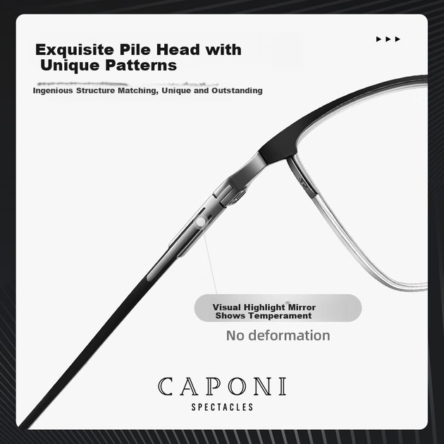 Очки для чтения CAPONI титановые бифокальные - изображение 7