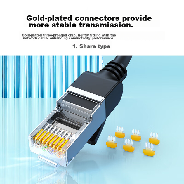 Кабель Ethernet UGREEN 25022 Cat6 плоский медный, 20 м, черный - изображение 10