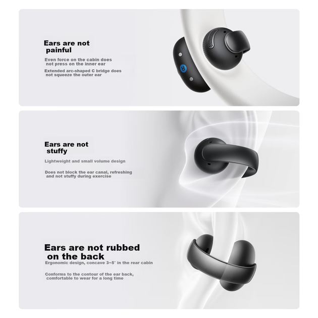 Навушники SoundCore Anke AeroClip Black - зображення 5