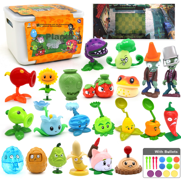 Іграшковий набір PLANTS VS ZOMBIES зі стріляючими зомбі, ляльками-рослинами, іграшкою-стрілялкою гороху, новорічним подарунком, подарунком на день народження для хлопчиків - Фото 8 Іграшковий набір PLANTS VS ZOMBIES зі стріляючими зомбі, ляльками-рослинами, іграшкою-стрілялкою гороху, новорічним подарунком, подарунком на день народження для хлопчиків - изображение 8