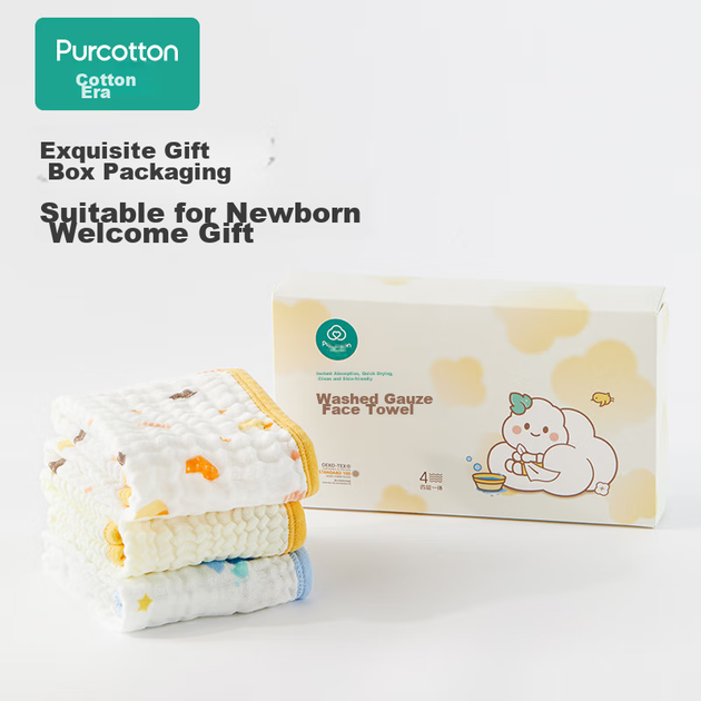 Детское марлевое полотенце PurCotton «Уточка», 25×50 см, 3 шт - изображение 7